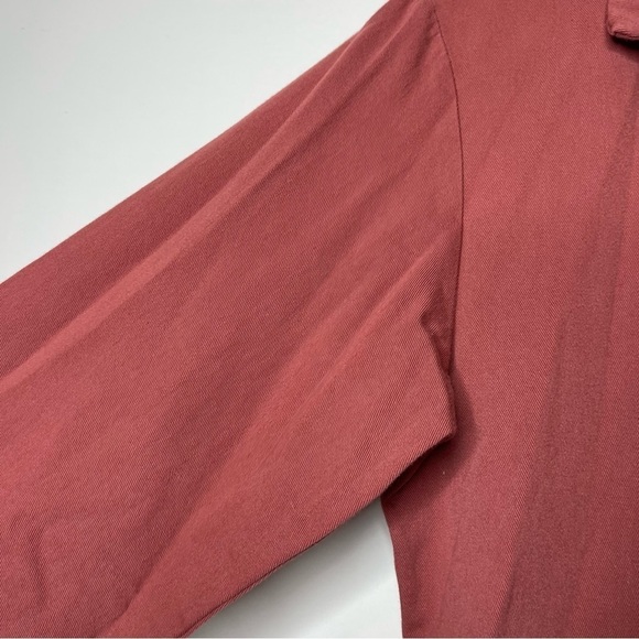 Ilana Kohn Long Sleeve Chichi Utility Coverall Jumpsuit in soft rust red sz XS - Picture 8 of 11